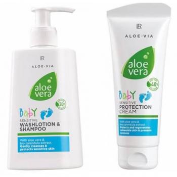 LR Aloe Vera Bebek Şampuanı 250 ML + LR Aloe Vera Pişik Kremi 100