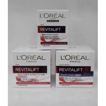 Loreal Revitalift Kırışıklık Karşıtı 3'lü Bakım-Gündüz-Gece-Göz