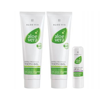 Lr Aloe Vera ağız bakım seti 2Ad. Diş Macunu + Dudak kremi