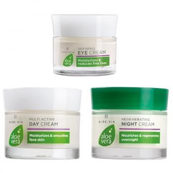 LR Aloe Vera 3'lü yüz bakım seti Gündüz-Gece-Göz kremi YENİ