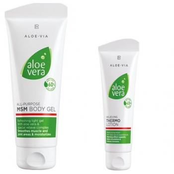 LR Aloe Vera Msm Vücut Jeli 200ml + Aloe Vera Thermo Losyon 100ml