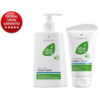 LR Aloe Vera Sıvı El Sabunu 250 ml + LR Aloe Vera El Kremi 75 ml