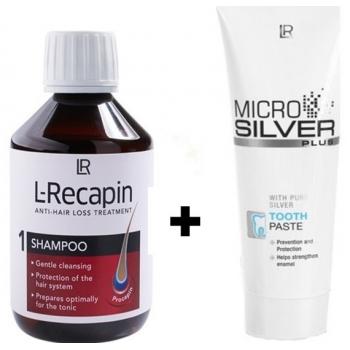 LR L-Recapin Şampuan 200 ml + LR MicroSilver Plus Diş Macunu 75ml