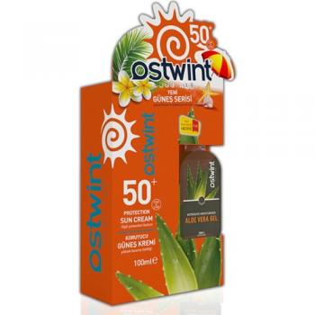 Ostwint Spf 50+ Güneş Kremi 100 ml E Vitaminli + Aloe Vera Jel 100 ml