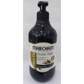 MARCHAM ZEYTİN YAĞLI EL, VÜCUT, YÜZ İÇİN NEMLENDİRİCİ BAKIM KREMİ 500 ML