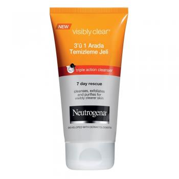 NEUTROGENA VİSİBLE CLEAR 3,Ü  1 ARADA TEMİZLEME JELİ  100 ML