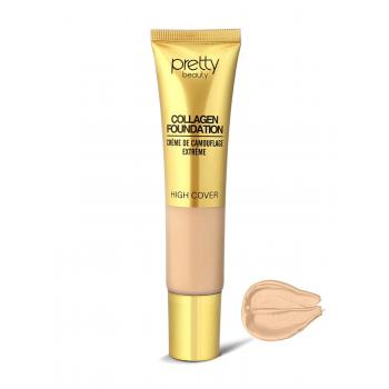 Pretty Beauty High Cover Yüksek Kapatıcı Etkili Collagen Fondöten 40 ML SEÇİNİZ