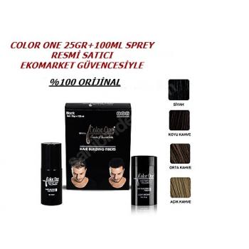 Color One Dolgunlaştırıcı Saç Fiberi 25gr +100ml Sprey-SEÇİNİZ