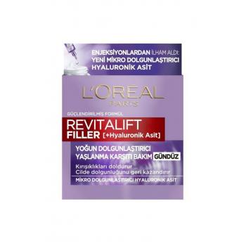 Loreal Revitalift Filler Yoğun Dolgunlaştırıcı Yaşlanma Karşıtı Gündüz Kremi 50ml - Hyaluronik Asit