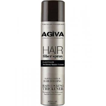 Agiva Hair Fiber Sprey Saç Dolgunlaştırıcı Siyah Sprey 144 ml