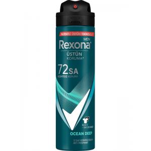 Rexona Men Erkek Sprey Deodorant Invisible Ocean Deep 72 Saat Kesintisiz Üstün Koruma 150 ml