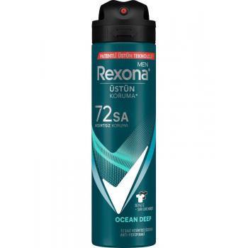 Rexona Men Erkek Sprey Deodorant Invisible Ocean Deep 72 Saat Kesintisiz Üstün Koruma 150 ml