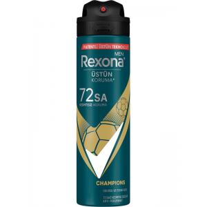 Rexona Men Erkek Sprey Deodorant Champions 72 Saat Kesintisiz Üstün Koruma 150 ml