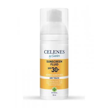 Celenes Herbal Fluid Dry Touch SPF30 Koruma Güneş Kremi 50 ml