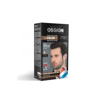 Ossion Premium Barber Erkekler İçin Jel Saç Boyası Kiti Dark Brown No 3 40 ml