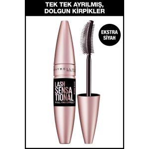 Maybelline Lash Sensational Yelpaze Etkili Intense Black Maskara - Ekstra Siyah