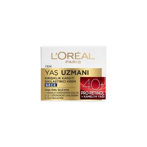 L'oréal Paris Yaş Uzmanı 40+ Kırışıklık Karşıtı Sıkılaştırıcı Gece Kremi 50ml