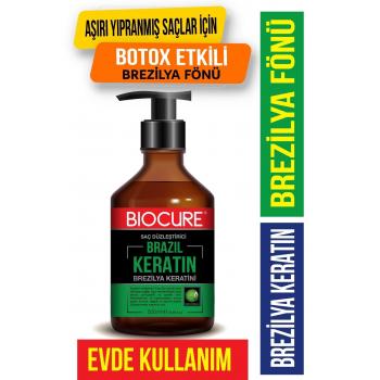 Biocure Saç Düzleştirici Keratin Bakımı Brezilya Fönü 500 Ml Kokusuz Dumansız